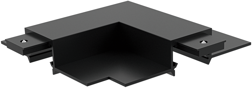 Įleidžiamo/užglaistomo magnetinės sistemos STICK bėgelio L tipo sujungimas, juodas, 330365