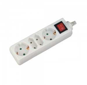 Ilgintuvas 4-vietis V-TAC, su jungikliu, (3G1.5MM2 X 1.5M)