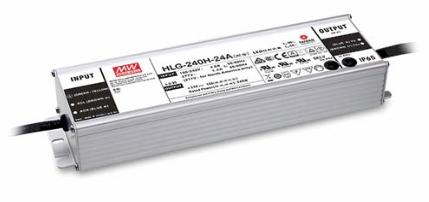 Impulsinis 240W maitinimo šaltinis Mean Well 24V 10A, IP65, dimeriuojamas