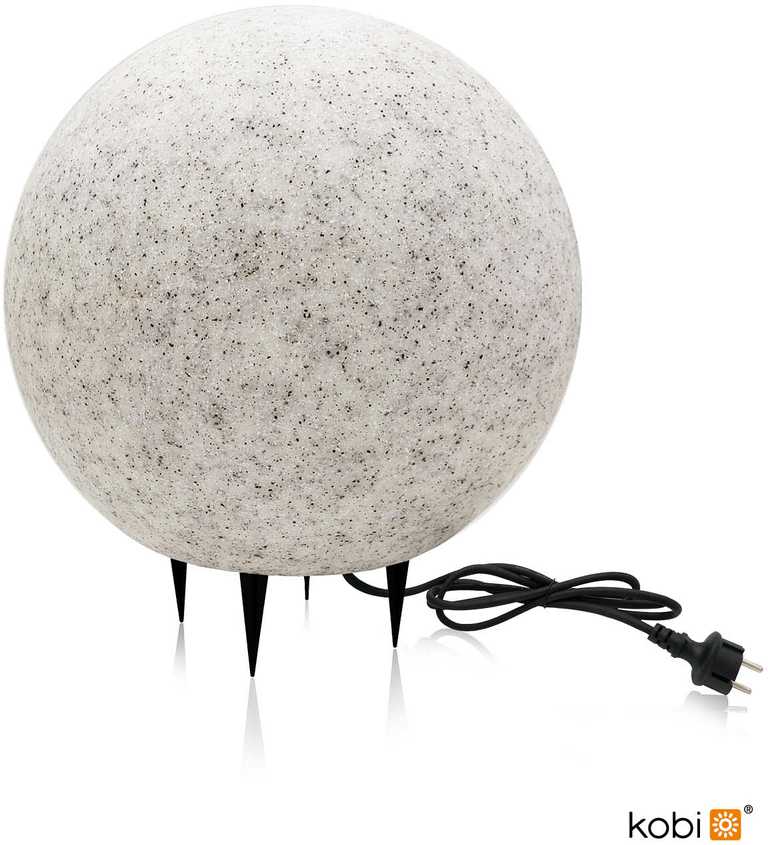Įsmeigiamas lauko šviestuvas BALL L, E27, šviesiai pilkas