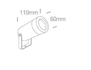Įsmeigiamas sodo šviestuvas, GU10, baltas, IP65, 67200G/W