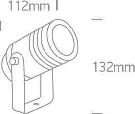 Įsmeigiamas sodo šviestuvas, GU10, juodas, 67198G/B
