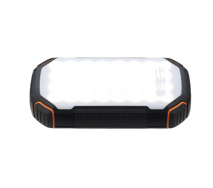 Išorinė baterija (power bank), 20000mAh, juodos/oranžinės sp.