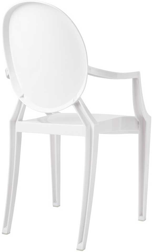 Kėdė LOUIS, balta, plastikinė