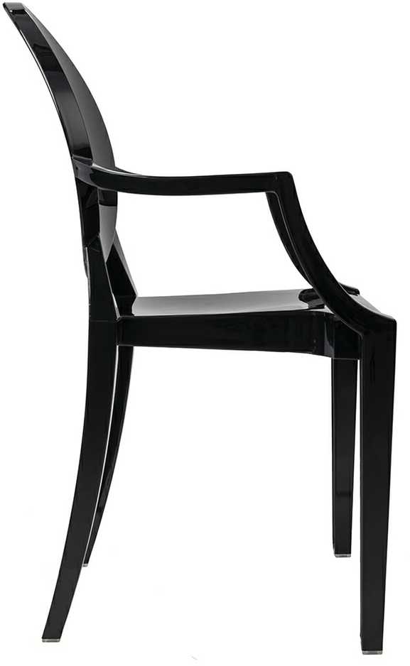 Kėdė LOUIS, juoda, plastikinė