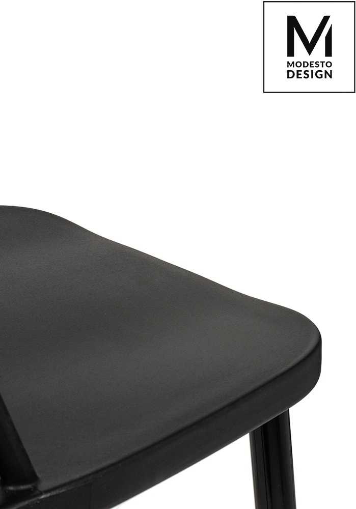MODESTO RIBS Juodas kėdė juoda - polipropilenas