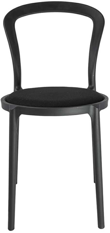 King Home Kėdė SLIM, juoda, plastikinė