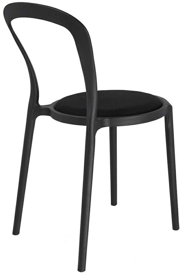 King Home Kėdė SLIM, juoda, plastikinė