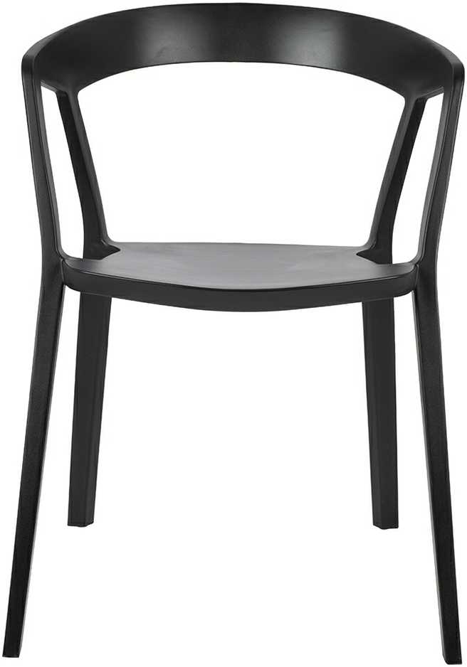King Home VIBIA juoda kėdė - polipropilenas