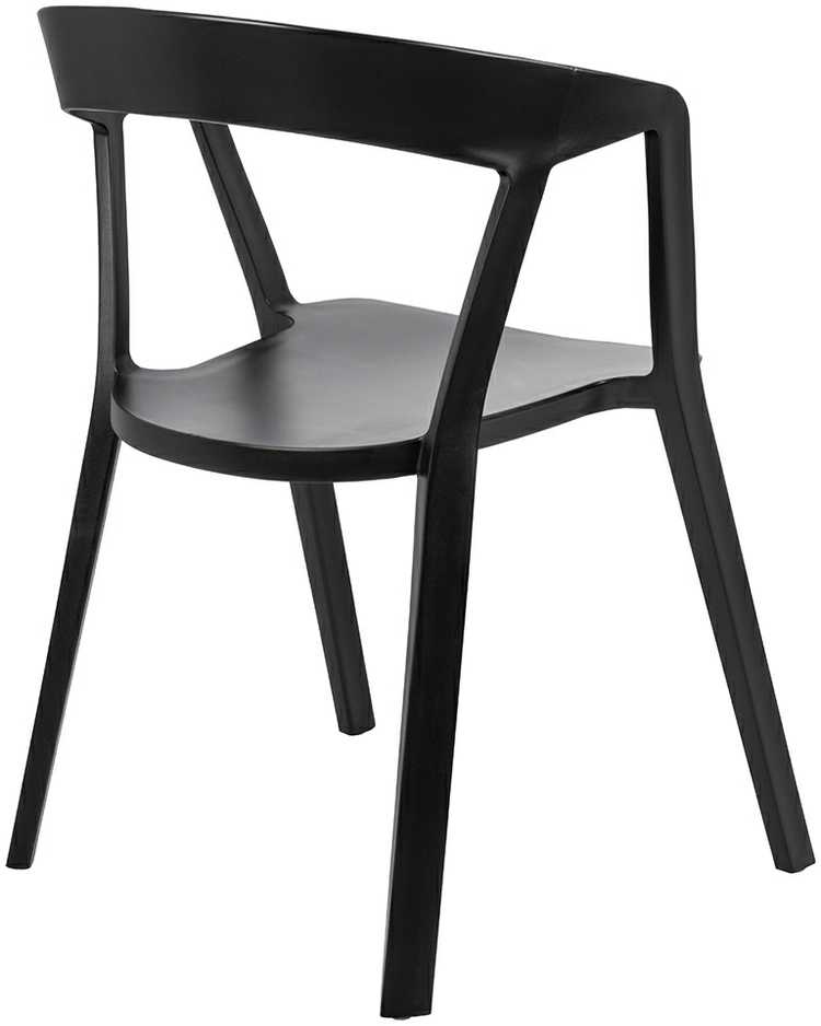 King Home VIBIA juoda kėdė - polipropilenas