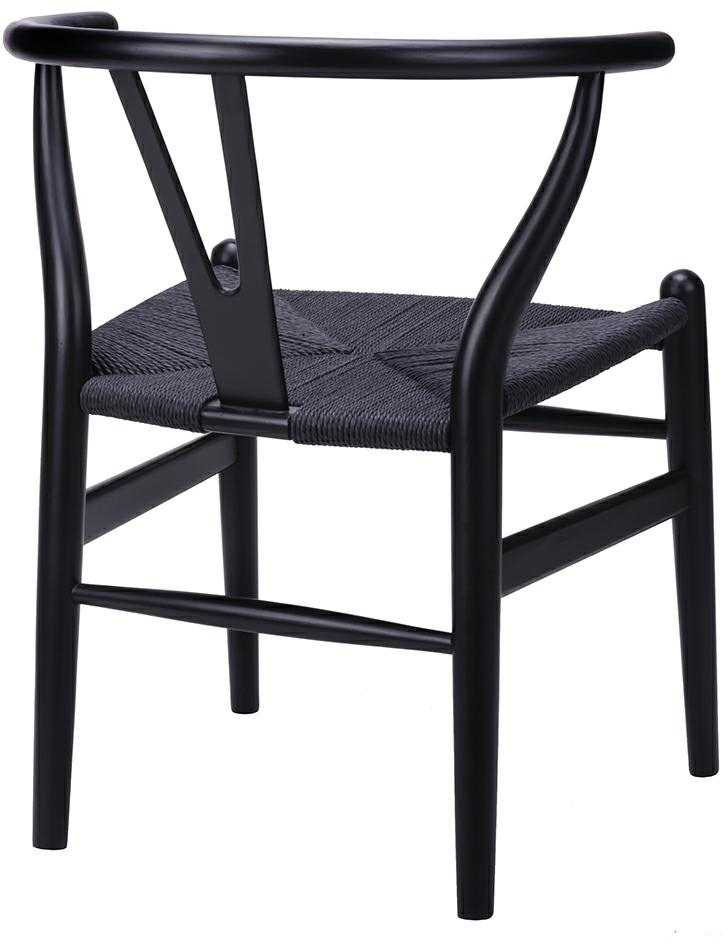 Kėdė WISHBONE, juoda, medinė