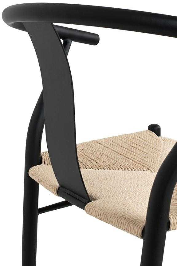 King Home WISHBONE METAL kėdė, natūrali