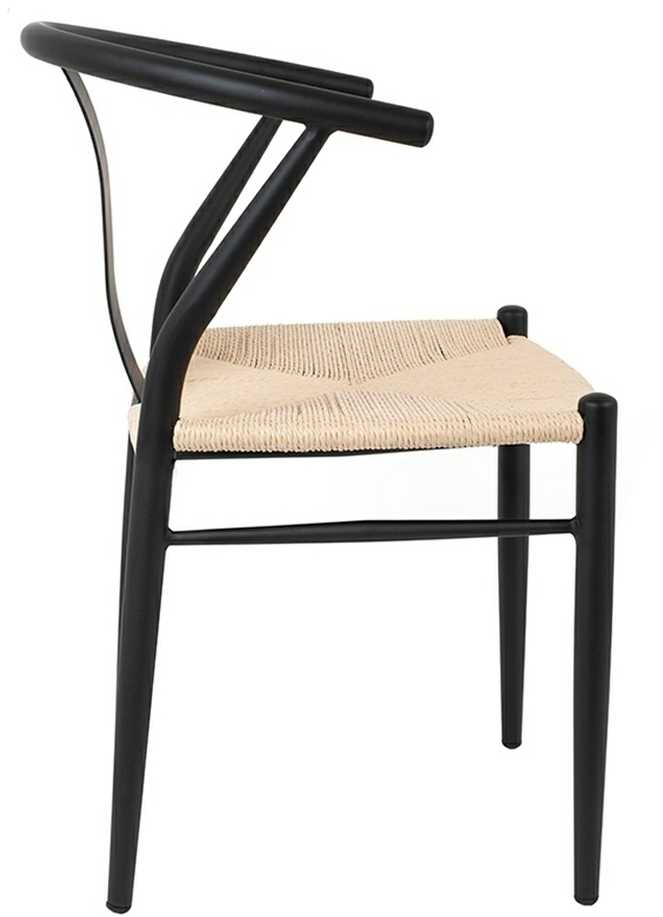 King Home WISHBONE METAL kėdė, natūrali