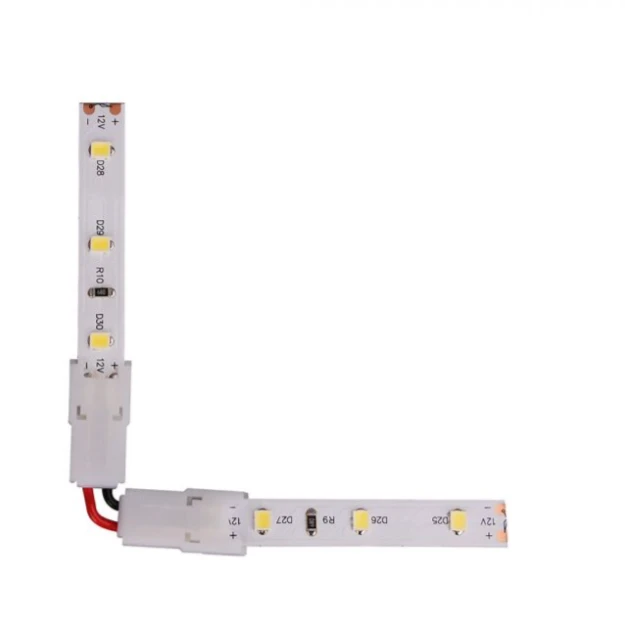 V-tac L formos jungtis 10mm vienspalvėms LED juostoms, 5A, 3-30V