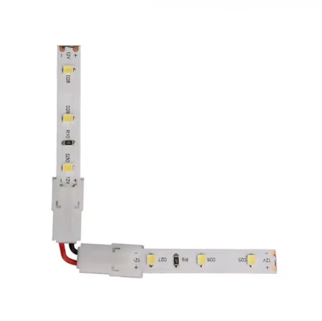 V-tac L formos jungtis 8mm vienspalvėms LED juostoms, 5A, 3-30V