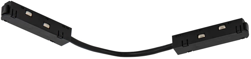 Lankstus magnetinio bėgelio sujungimas MAGNETIC, juodas