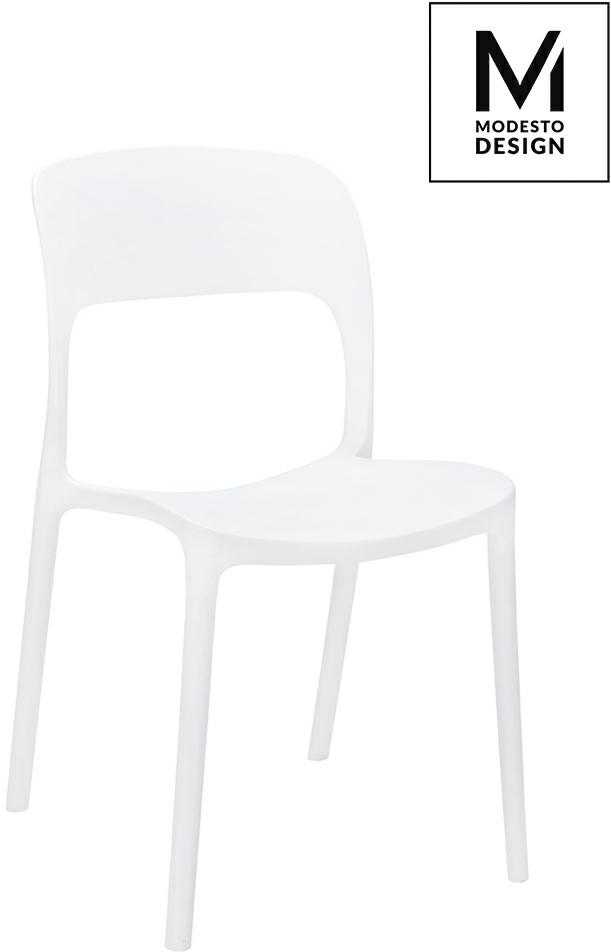 Lauko baldų komplektas Lauko kėdė ZING, balta, plastikinė