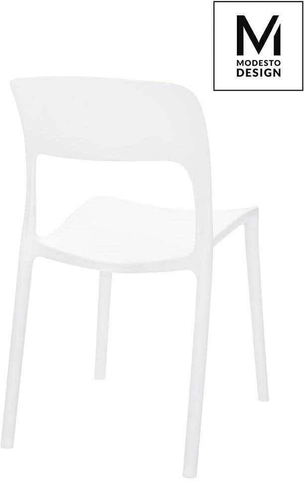 Lauko baldų komplektas Lauko kėdė ZING, balta, plastikinė