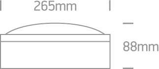 Lauko plafonas, E27, baltas, 67204/W