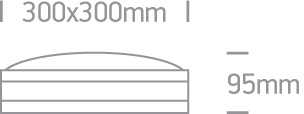 Lauko plafonas, E27, pilkas, 67216/G