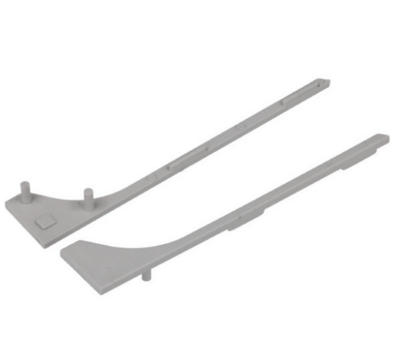 LED grindų apdailos profilio užbaigimai BASE, baltos sp, 2vnt.