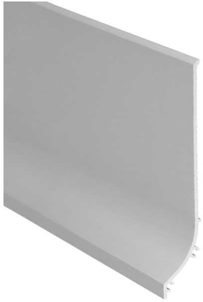 LED grindų apdailos profilis BASE, anoduoto aliuminio, 2m