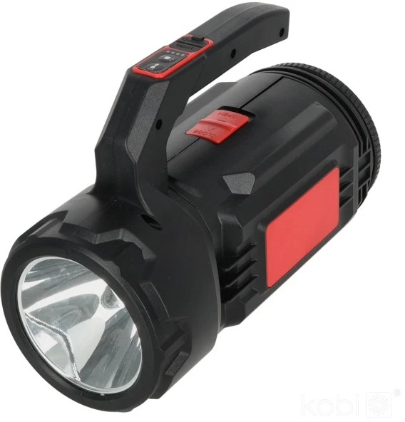 LED įkraunamas žibintuvėlis su integruotu įrankių skyriumi viduje X-MPR 6 LED2B, juodas, 6000K