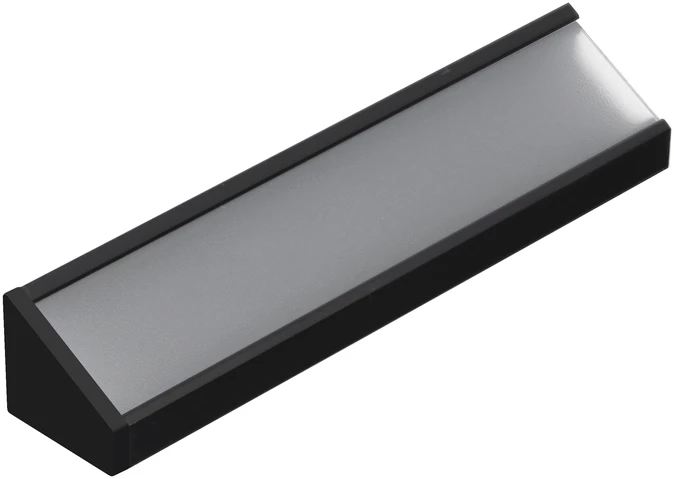 LED juostos kampinis profilis CORNER12.v2, juodas, 2m