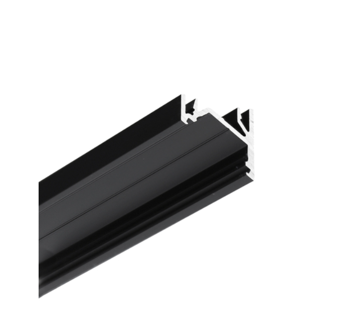 LED juostos kampinis profilis CORNER12.v2, juodas, 2m
