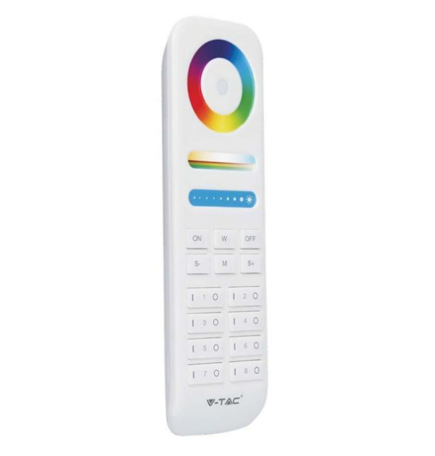 V-tac LED juostos nuotolinio valdymo pultas, 8 zonų