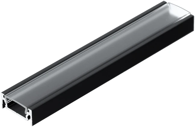 LED juostos paviršinis profilis SURFACE10.v2, juodas, 2m