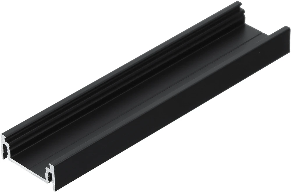 LED juostos paviršinis profilis SURFACE14.v2, juodas, 3m
