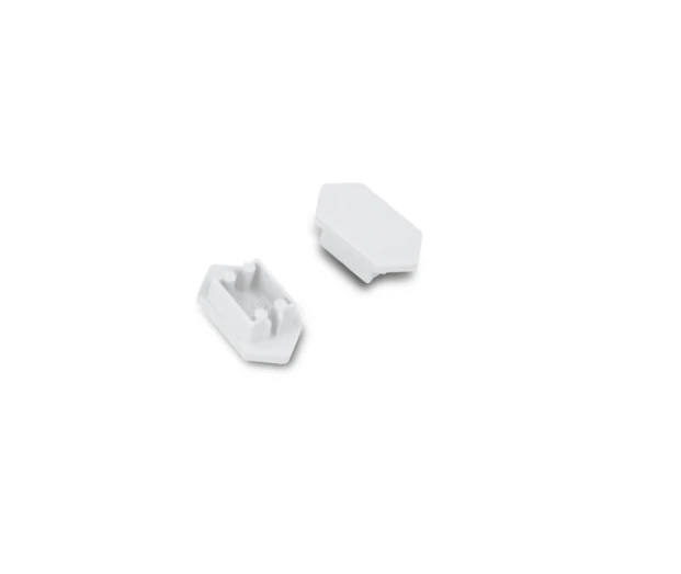 LED juostos profilio ARC12 DUO užbaigimo elementai, balti, 2vnt.