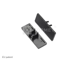 LED juostos profilio BACK10 užbaigimo elementas, juodas
