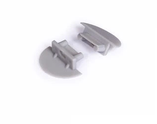 LED juostos profilio BEGTIN12 užbaigimas, pilkas