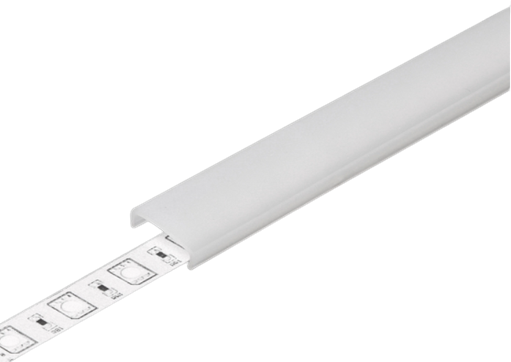 LED juostos profilio dangtelis C CLICK, baltas, 1m