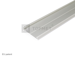 LED juostos profilio dangtelis C10, anoduotas aliuminis, 2m
