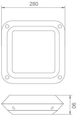 LED juostos profilio dangtelis C3 CLICK, baltas, 3m