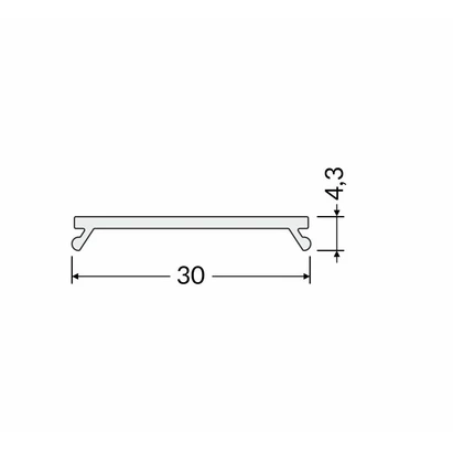 LED juostos profilio dangtelis C9 CLICK, juodas, 20m ritė