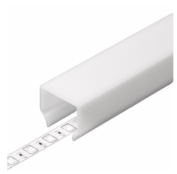 LED juostos profilio dangtelis E7 CLICK, baltas, 1m
