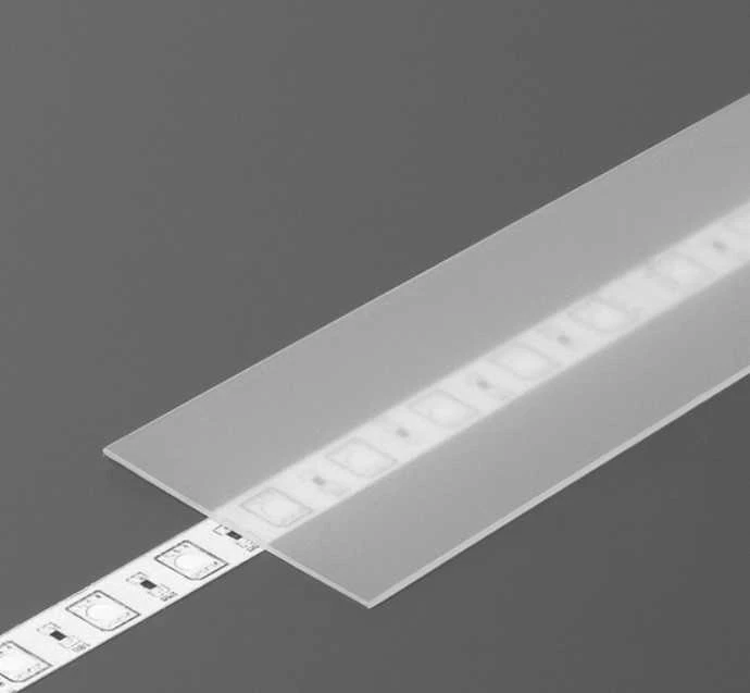 LED juostos profilio dangtelis H SLIDE, matinis, 2m