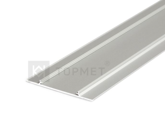 LED juostos profilio dangtelis WALLE12, neanoduotas aliuminis, 2m