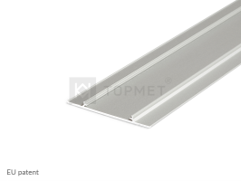 LED juostos profilio dangtelis WALLE12, anoduotas aliuminis, 2m