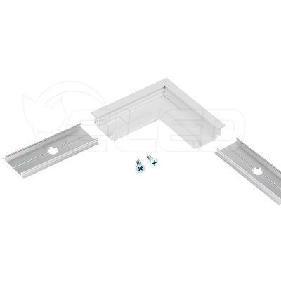 LED juostos profilio GROOVE10 kampinis sujungimas L, baltas