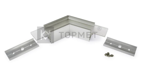 LED juostos profilio LINEA20 kampinė 120° jungtis, anoduota
