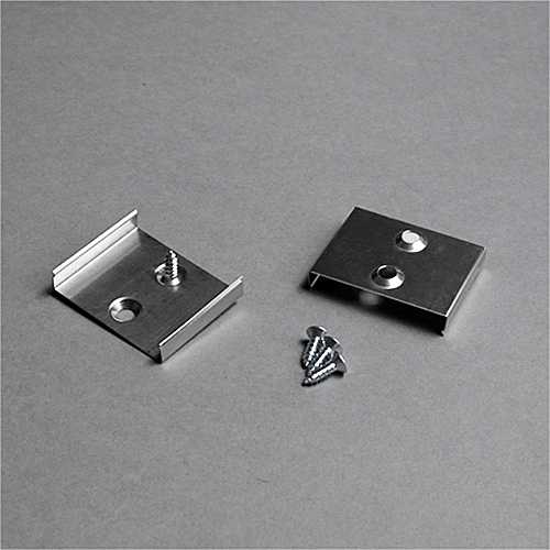 LED juostos profilio tvirtinimo elementas S, juodas