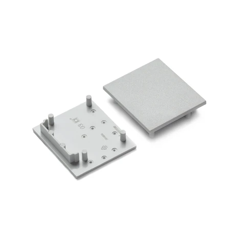 LED juostos profilio VARIO30-03 užbaigimo elementas, pilkas.