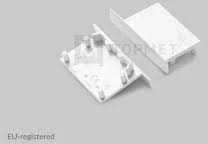 LED juostos profilio VARIO30-03 užbaigimo elementas, baltas.