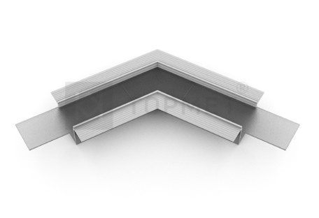 LED juostos profilio VARIO30-05 120 laipsnių kampinis sujungimas, anoduotas aliuminis