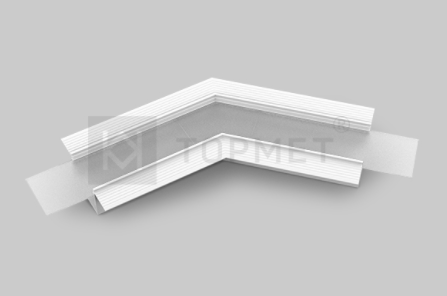 LED juostos profilio VARIO30-05 135 laipsnių kampinis sujungimas, baltas